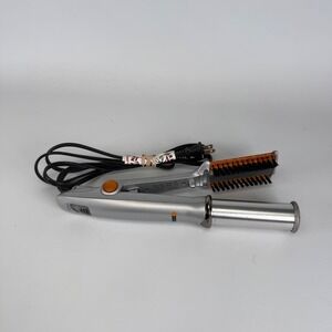 Instyler 1.25" Rotating Hot Iron Hair Straightener Silver IS1001 TESTED WORKS